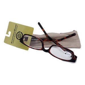 Max Studio Unisex Adult Eyeglasses Tortoise Shell +3.00 Strength Rectangle New